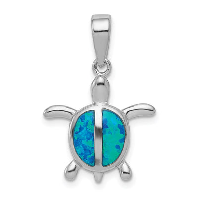 Sterling silver opal pendant
