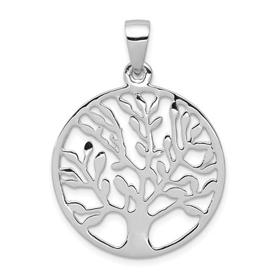 Sterling silver circle pendant