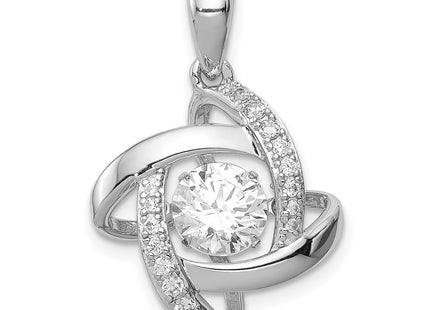 Sterling silver cubic zirconia pendant