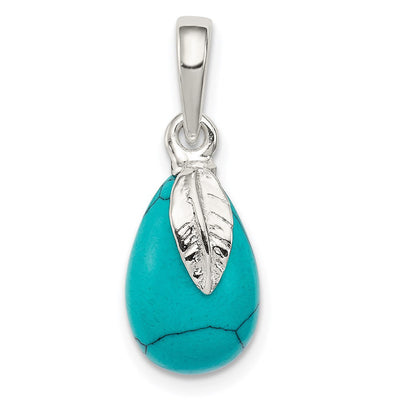 Sterling silver turquoise pendant