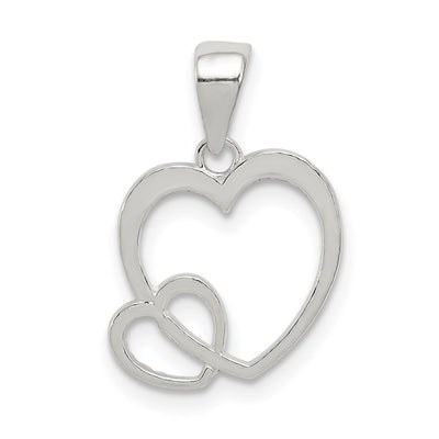 Sterling silver heart pendant