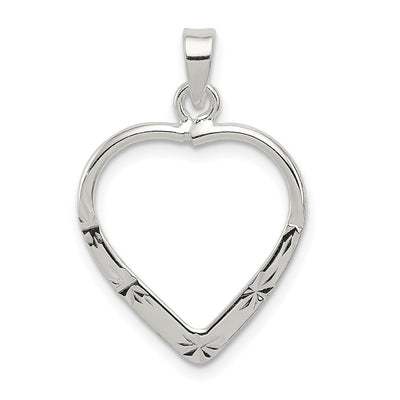 Sterling silver heart pendant