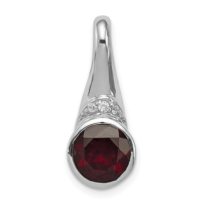 Sterling silver cubic zirconia pendant