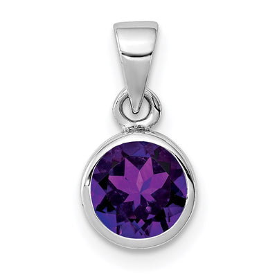 Sterling silver amethyst pendant