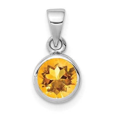 Sterling silver citrine pendant