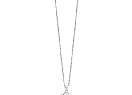 Sterling silver cubic zirconia necklace, alternate view