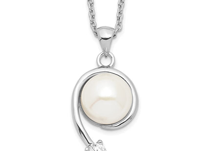 Sterling silver cubic zirconia necklace