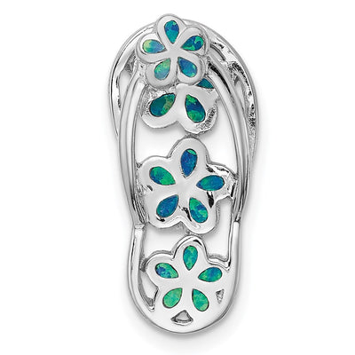 Sterling silver opal pendant