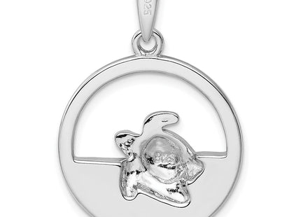 Sterling silver opal pendant, another view