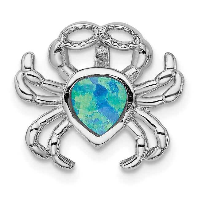 Sterling silver opal pendants & charm