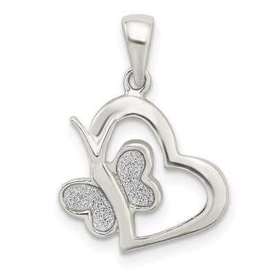 Sterling silver butterfly pendant