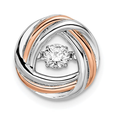 Sterling silver cubic zirconia chain