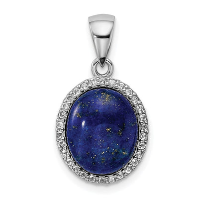 Sterling silver lapis pendant