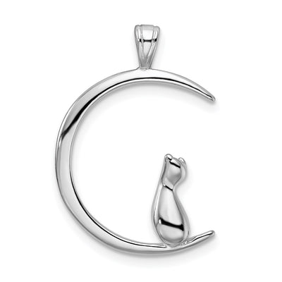 Sterling silver moon pendant
