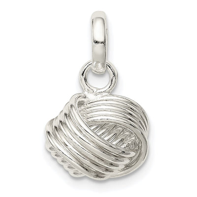Sterling silver knot pendant