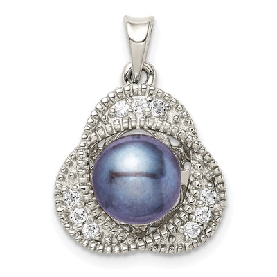 Sterling silver topaz pendant