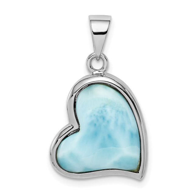 Sterling silver heart pendant