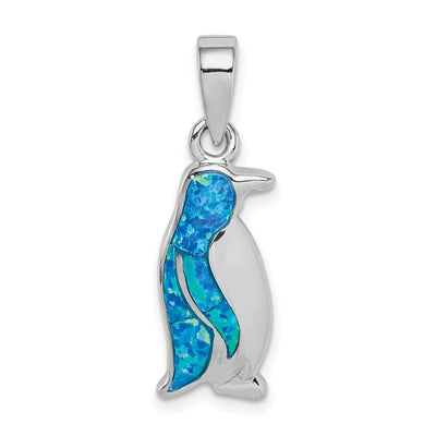 Sterling silver opal pendant