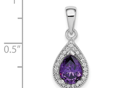 Sterling Silver Pendants Style QP5247FEB - Classique Jewelry Inc.