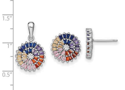 Sterling Silver Earrings Style QP5261SET - Classique Jewelry Inc.