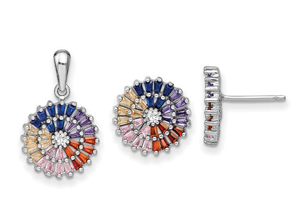 Sterling Silver Earrings Style QP5261SET - Classique Jewelry Inc.