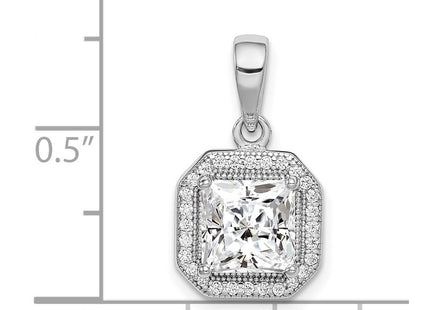 Sterling Silver Pendants Style QP5265APR - Classique Jewelry Inc.