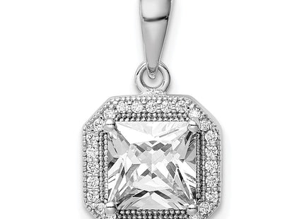 Sterling Silver Pendants Style QP5265APR - Classique Jewelry Inc.