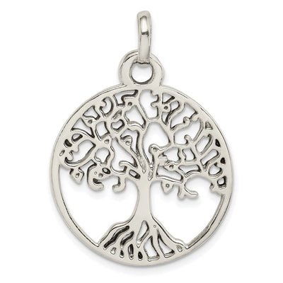 Sterling silver tree of life pendant