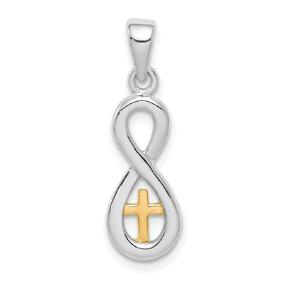 Sterling silver infinity pendant
