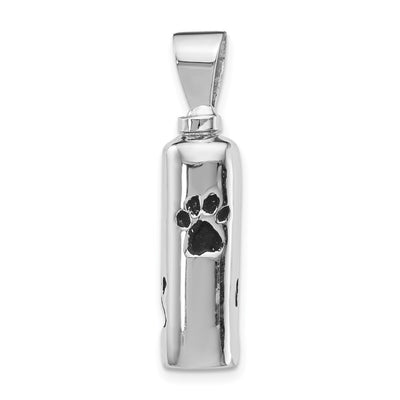 Sterling silver paw pendant