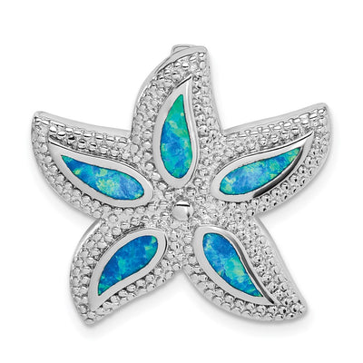 Sterling silver opal starfish pendants & charm