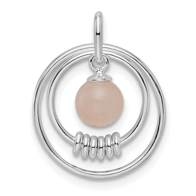 Sterling silver circle pendant