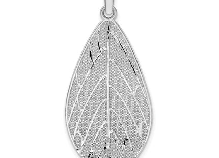 Sterling silver leaf pendant