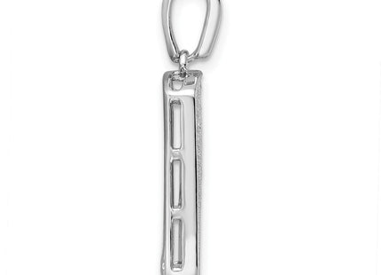 Sterling silver cubic zirconia pendant, alternate view