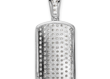 Sterling silver cubic zirconia pendant, further view