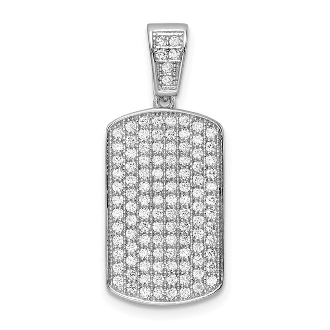 Sterling silver cubic zirconia pendant