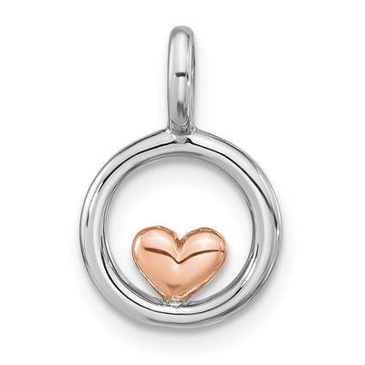 Sterling silver circle pendants & charm