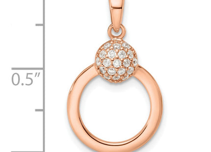 SS/Rose Plated Pendants Style QP5542 - Classique Jewelry Inc.