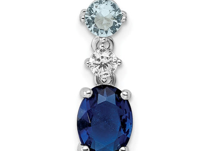 Sterling silver cubic zirconia pendant
