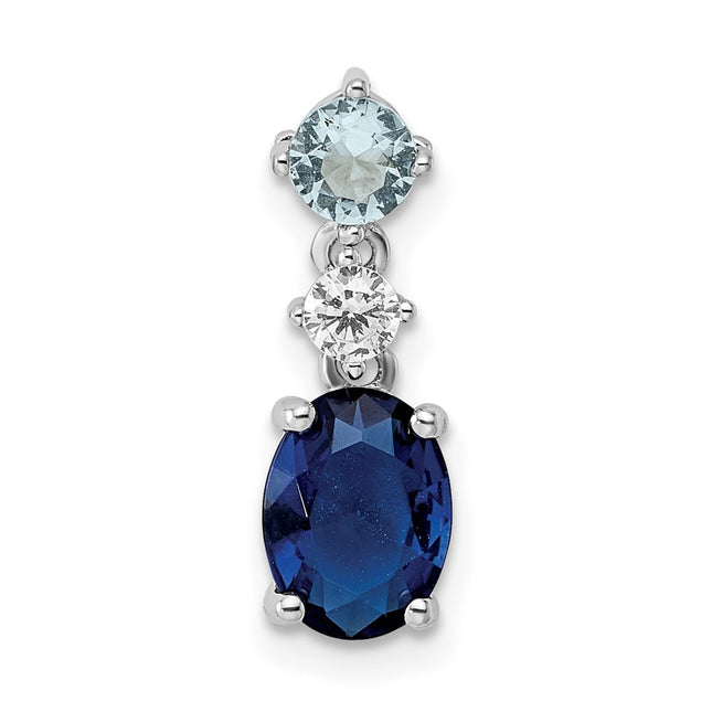 Sterling silver cubic zirconia pendant