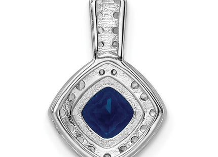Sterling silver cubic zirconia pendant, further view