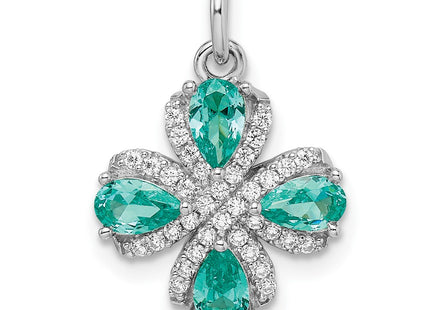 Sterling silver cubic zirconia pendant