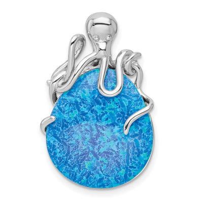 Sterling silver opal chain
