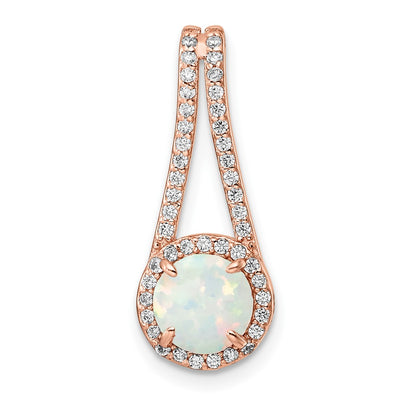 Sterling silver cubic zirconia pendant