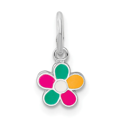 Sterling silver flower pendant