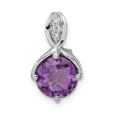 Amethyst circle pendant