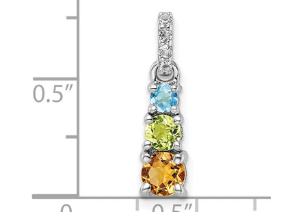 Sterling Silver Pendants Style QP5717RB - Classique Jewelry Inc.