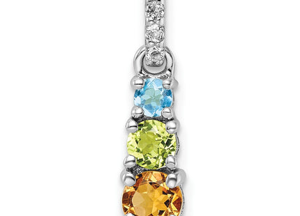 Sterling Silver Pendants Style QP5717RB - Classique Jewelry Inc.