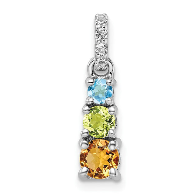 Sterling Silver Pendants Style QP5717RB - Classique Jewelry Inc.