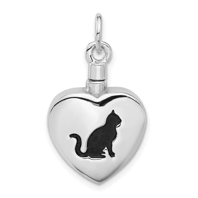 Sterling silver heart pendant